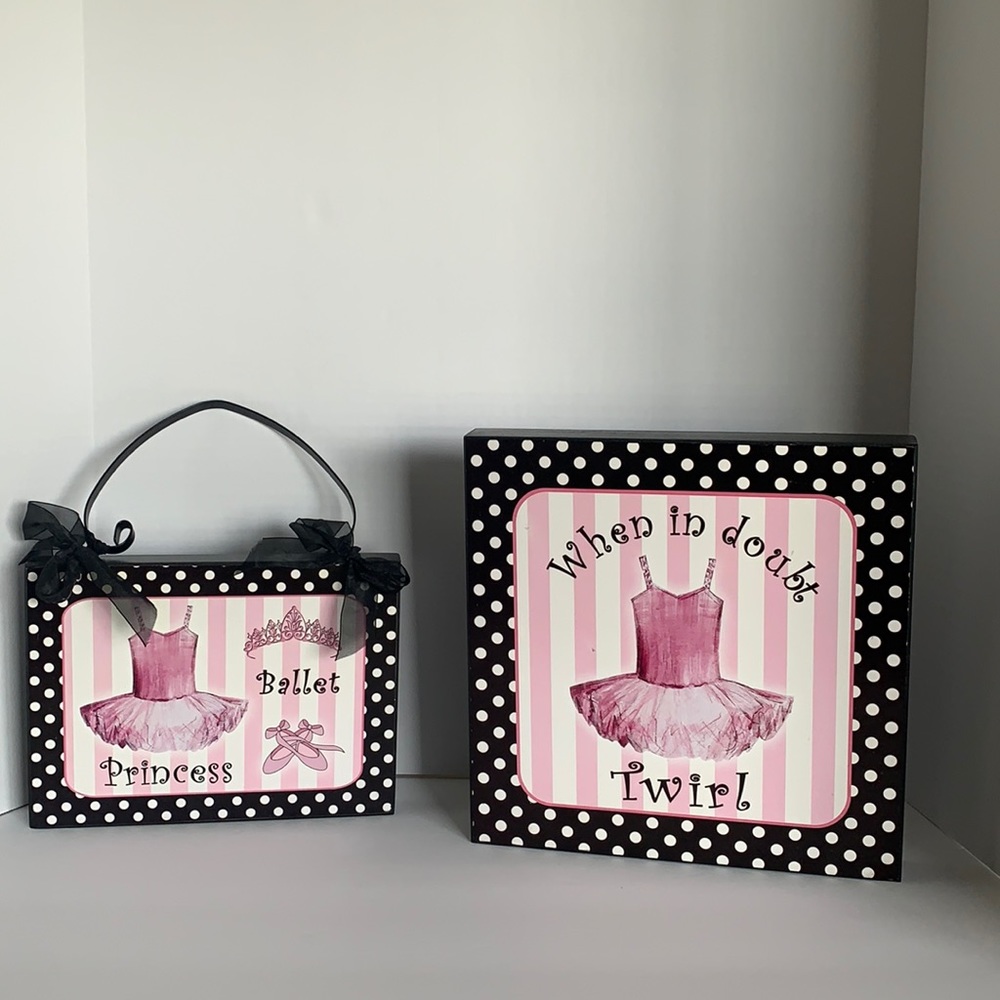 Hobby Lobby Ballet/Princess Twirl Home Decor (set of 2) 🎉HP🎉